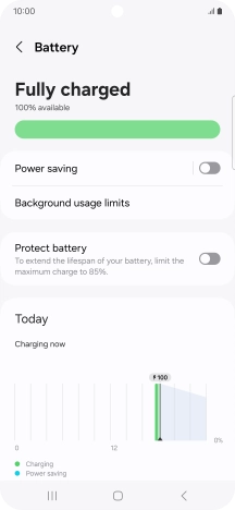 Press Power saving.