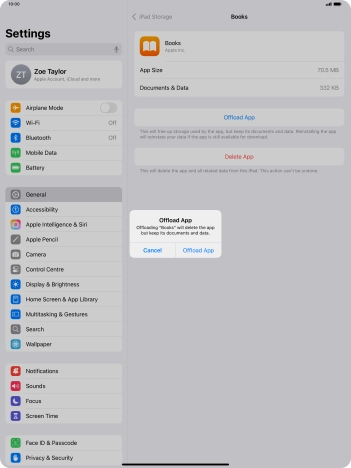 Press Offload App.