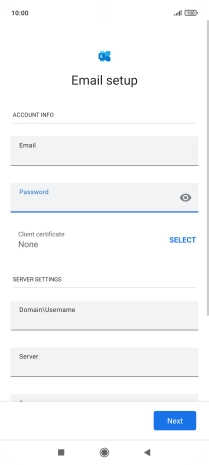 To turn on the function, press SELECT and follow the instructions on the screen to install the required certificate.