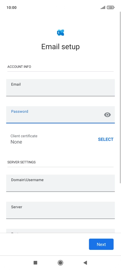 To turn on the function, press SELECT and follow the instructions on the screen to install the required certificate.