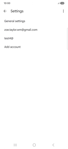 Press the required email account.