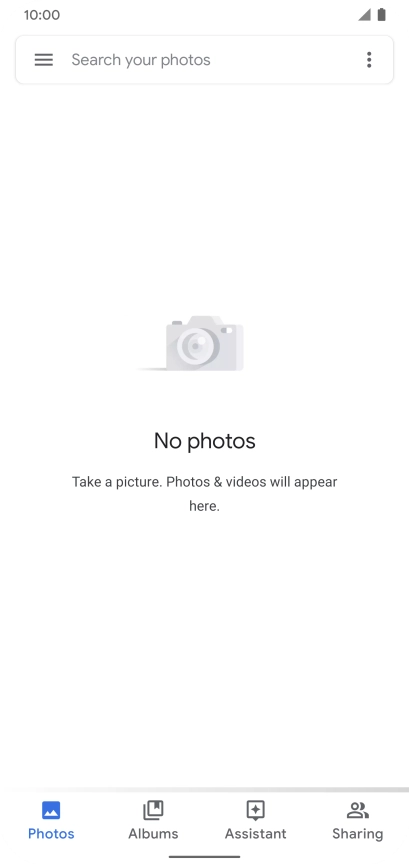 Press Albums and go to the required folder.