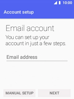 Select Email address and key in your email address.