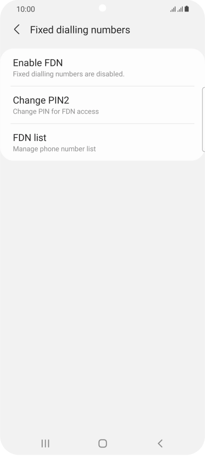 Press FDN list.
