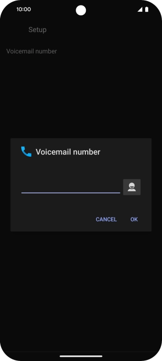 Key in +447836121121 and press OK.