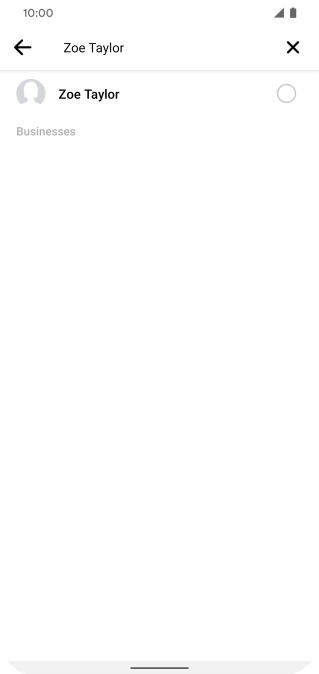 Key in the first letters of the recipient's name and press the required contact.