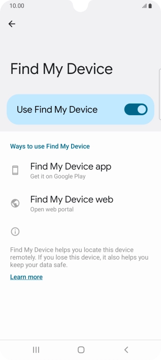 Press the Home key to return to the home screen.