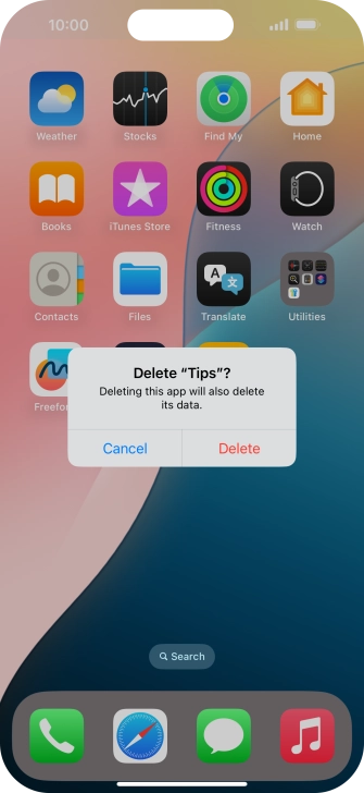 Press Delete.