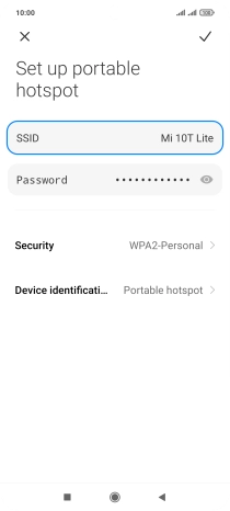Press Password and key in the required password.