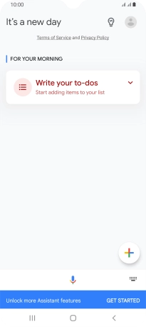 Press the profile icon.