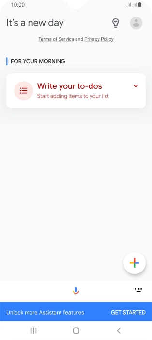Press the profile icon.