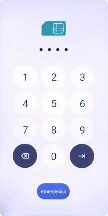If you're asked to key in your PIN, do so and press arrow right.