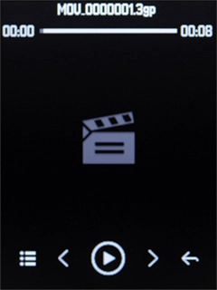 Go to the required video clip and press the Navigation key.