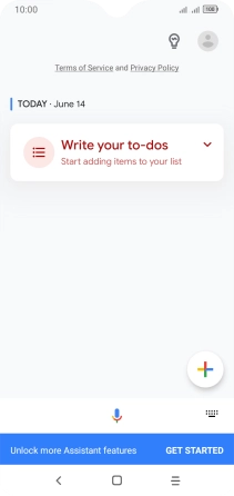 Press the profile icon.