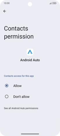 The app activity for the selected app is displayed.