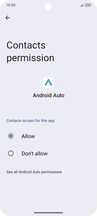 The app activity for the selected app is displayed.