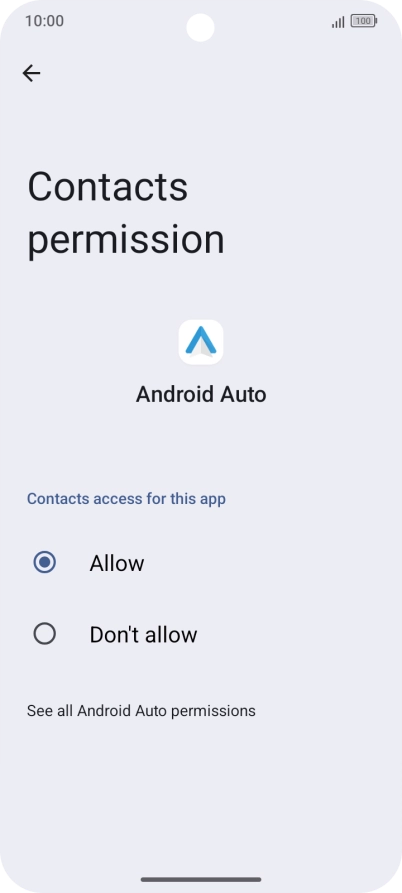 The app activity for the selected app is displayed.