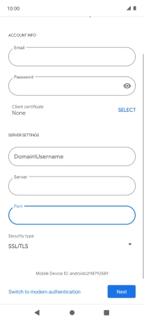 Press the drop down list below 