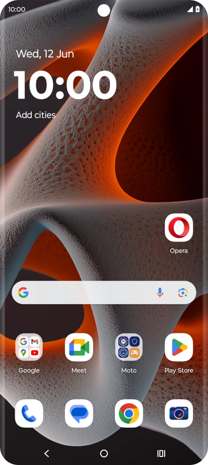 The battery charging icon shows that the battery is charging.