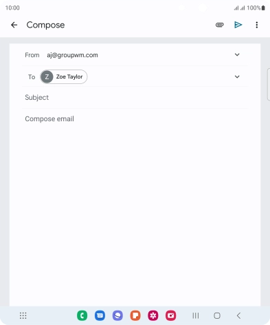 Press Subject and key in the required subject.