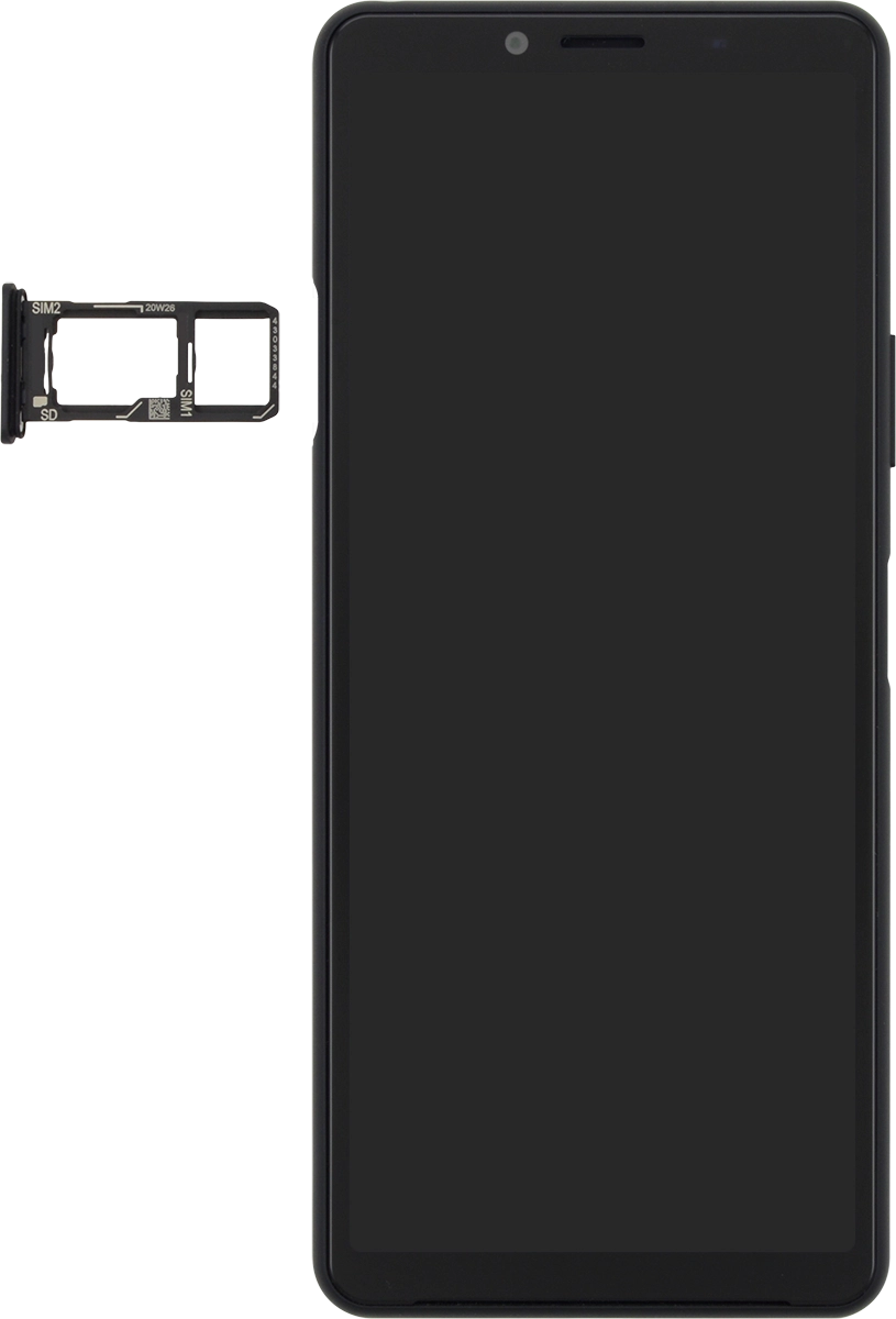 Turn your SIM so the angled corner of the SIM matches the angled corner of the SIM holder and place your SIM in the SIM holder.