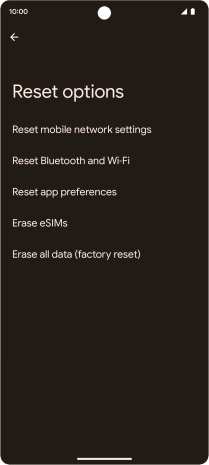 Press Reset mobile network settings.