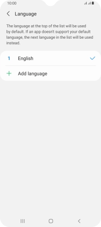 Press Add language.