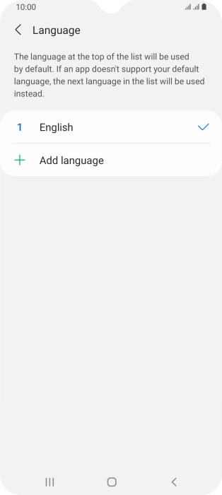 Press Add language.