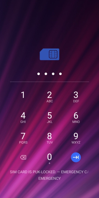 Key in a new four-digit PIN and press the confirm icon.