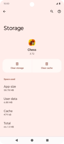 Press Clear cache.