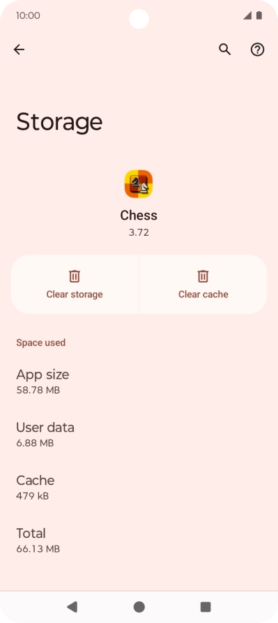 Press Clear cache.
