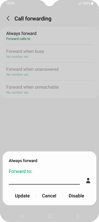 Press Disable.