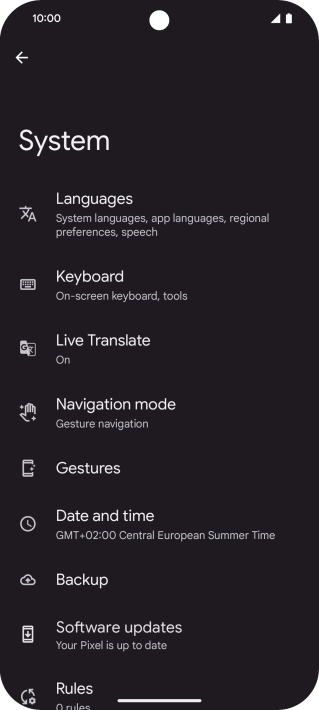 Press Software updates. If a new software version is available, it's displayed. Follow the instructions on the screen to update the phone software.
