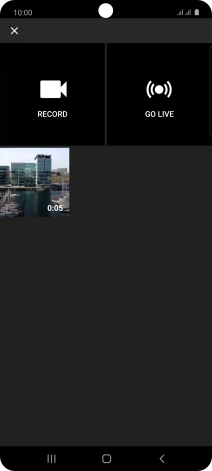 Press the required video clip.