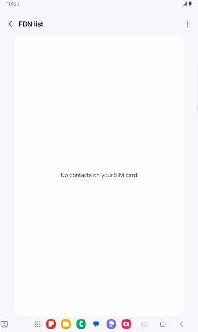 Press the menu icon.