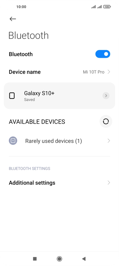 Press the Home key to return to the home screen.