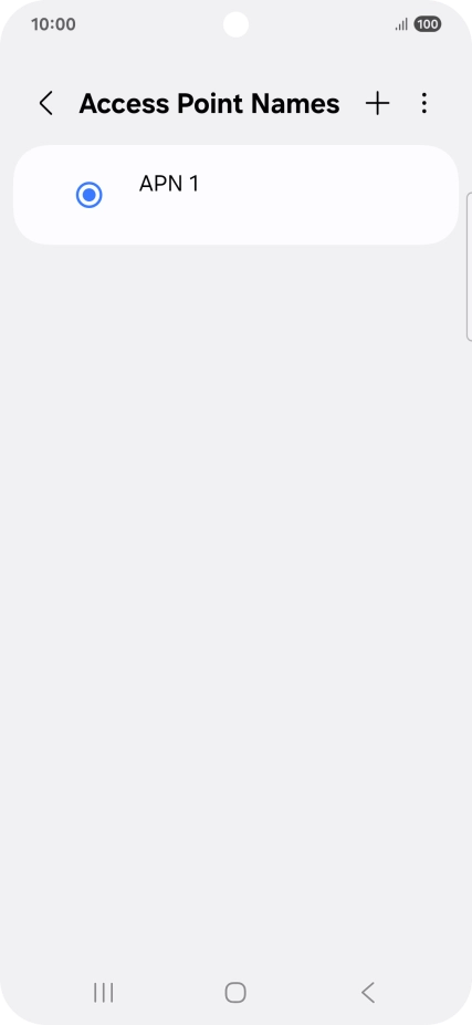 Press the add icon.