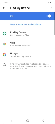Press the Home key to return to the home screen.