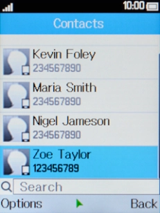 Select the required contact.