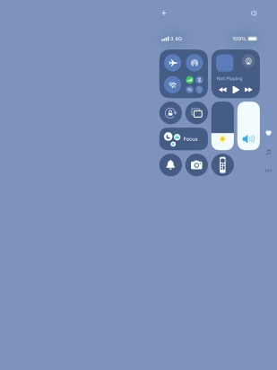 Press the flight mode icon to turn the function on or off.