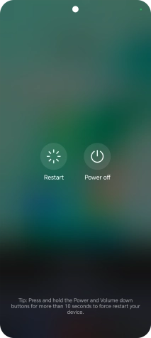 Press Power off.