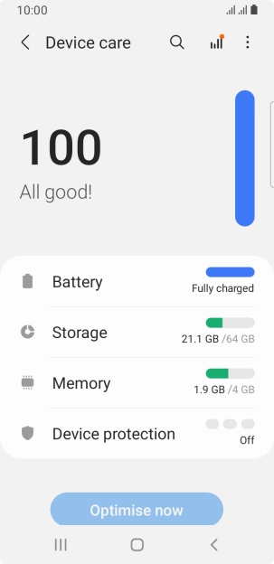Press Battery.