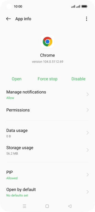 Press Permissions.