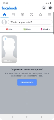 Press the text input field.