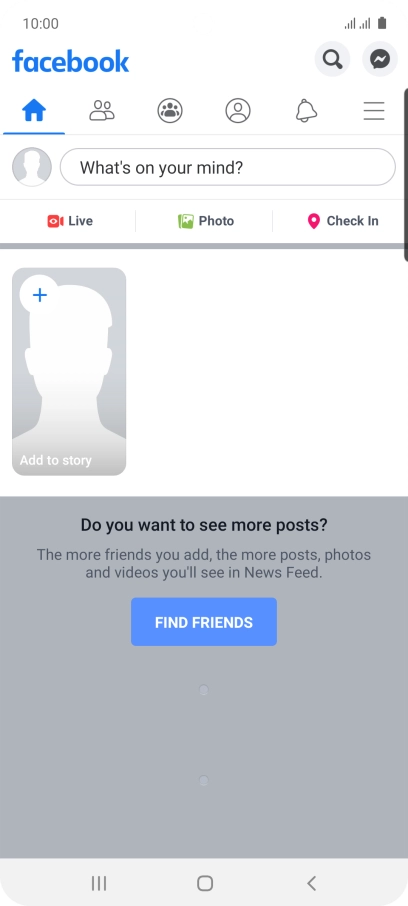Press the text input field.