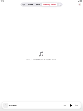 Press the iPad icon.