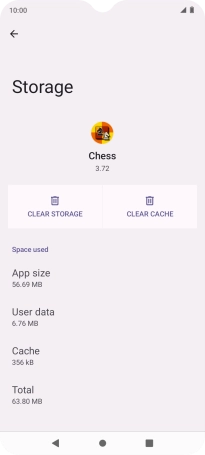 Press CLEAR CACHE.