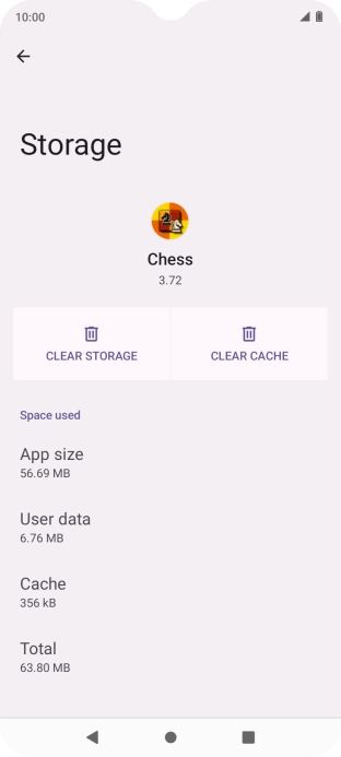 Press CLEAR CACHE.