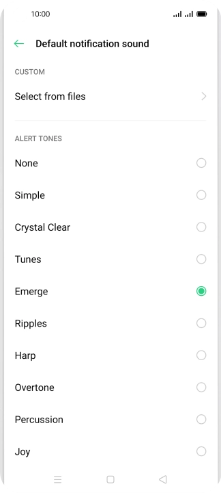 Press the required message tones to hear them.
