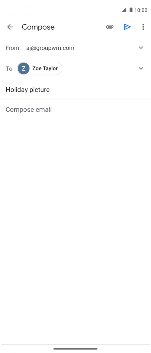 Press the text input field.